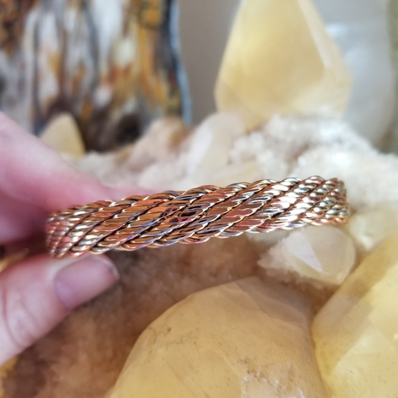 Cooper Woven Bracelet "Life's Tapestry" - Picture 3 of 3